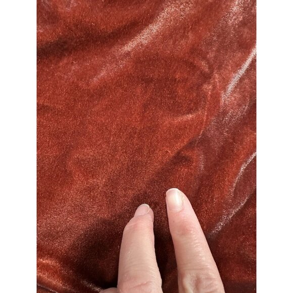 Revelry Dress Womens 4 Terracotta Velvet Tori Halter Maxi Bridesmaid Formal - Picture 9 of 11